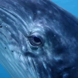 photograph of a whale eye.