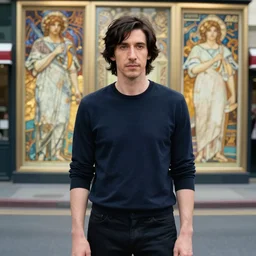 adam driver, hyperrealistic portrait, bladerunner street, art of elysium by jeremy mann and alphonse mucha, fantasy art, photo realistic, dynamic lighting, artstation, poster, volumetric lighting, very detailed face, 4 k, award winning