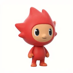 video game pikmin, one creature, red bulbor, white background, 8 k, high quality - n 3 - s 1 5 0