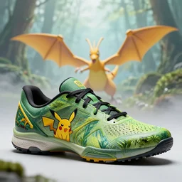 Aerodynamic sports shoes Inspired by Pokemon Zapdos , inspired by nature