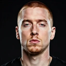 Eminem portrait digital art high detail 8k hyperrealistic
