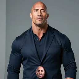 dwayne johnson, ukiyo - e style