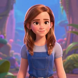 emma watson as a pixar character, vivid colors, high details, cinematic, 8k resolution, beautiful detailed, photorealistic, digital painting, artstation, concept art, smooth, sharp focus, illustration, fantasy background, artstation trending, octane render, unreal engine
