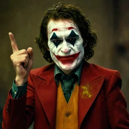 bob ross as the joker from batman arkham asylum, still from the movie, 8k, photograph