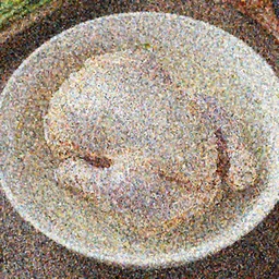 Raw chicken soup