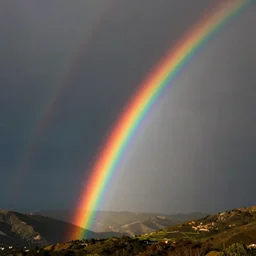 rainbow in the dark