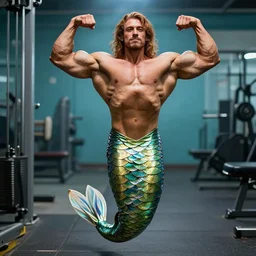 mermaid bodybuilder