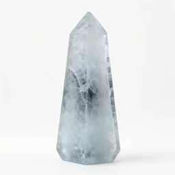 ice obelisk of the void, soft cracks, dreamed by lynda benglis and benedick bana, perfect white background 4 k, 8 k