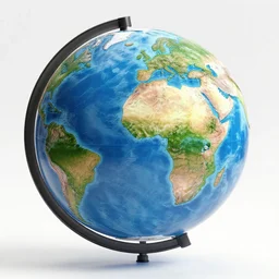 beautiful planet earth globe
