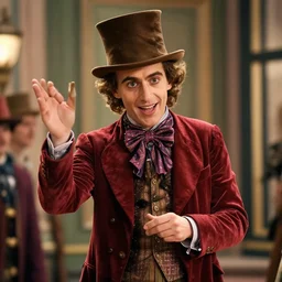 film still of peter dinklage as willy wonka, 8 k