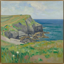 a oil painting of cornwall by henri matisse