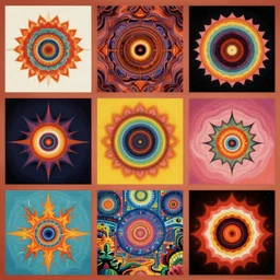 psychedelic album covers from the year 8063