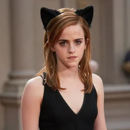 Emma Watson as a cat woman