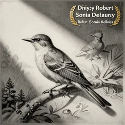 bird, dynasty robert sonia delaunay escher, engraving