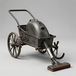 a horse drawn vacuum cleaner from the nineteenth century