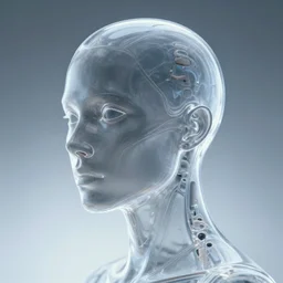 transparent head from the movie ex machina