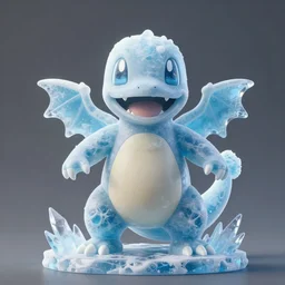 charmander ice sculpture, concept art, octane render, unreal engine 5, highly detailed, high quality, 8 k, soft lighting, realistic face, path traced