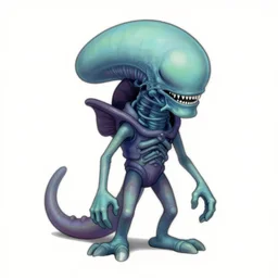 a xenomorph in the world of richard scarry