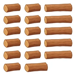 game asset sheet, 2 d sprite, stacked lumber wood