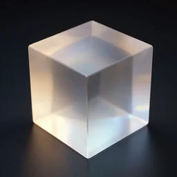 Translucent Cube, First-Person view, Cinematic Lighting, Unreal Engine, 8K, hyper detailed, SketchFab