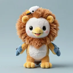 a cute dnd griffon! with seagull head and lion body plush! doll