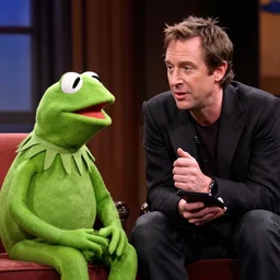 Jordan Peterson arguing with Kermit the Frog