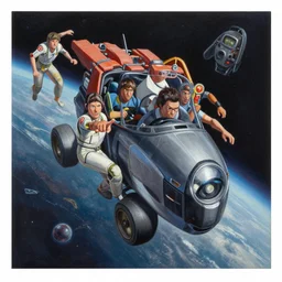 hyper realistic space dodge painting by chiara bautista and karl kopinski and kim jung giu and weta studio, and lucasfilm and jesper ejsing and norman rockwell greg rutkowski frank frazzeta