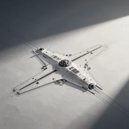 a tracing of a starship