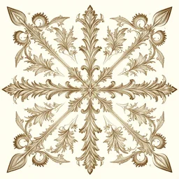 mysterious european decorative pattern