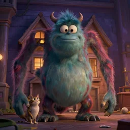 a film still from monster house ( 2 0 0 5 )