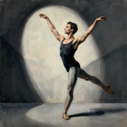 pas de deux dance,zoom in in the style of Paula Rego