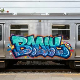 full train graffiti bronx