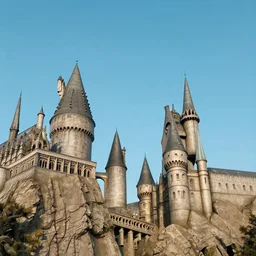 hogwarts from the sky