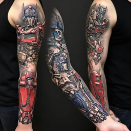 knotwork transformers!! autobot!! knotwork tattoo sleeve