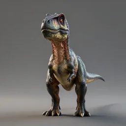a portrait of a dinosaur, octane renderer, symmetrical central composition, shape focus, high detailed, by anton fadeev