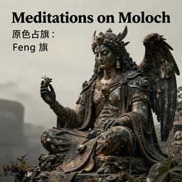 Meditations on Moloch, by Feng Zhu, highly detailed, excellent composition, cinematic concept art, dramatic lighting, trending on ArtStation