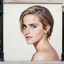 emma watson wall painting, new york