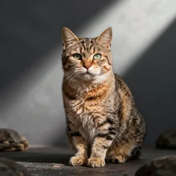 calico cat, artstation, octane render