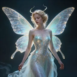 beautiful celestial fairy angel, by rhads and paul lehr, xf iq 4, f / 1. 4, iso 2 0 0, 1 / 1 6 0 s, 8 k, raw, featured in artstation, octane render, cinematic, elegant, intricate, 8 k