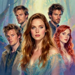 portrait of jacinda adern ; by james jean, charlie bowater, tom bagshaw, nikolay makovsky, melanie delon : : enchanting, colorful, ethereal, portrait, character design, illustration, hyperrealism, photorealism, digital art, concept art, fantasy, whimsy, weta, wlop, art