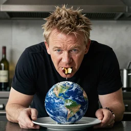 gordon ramsay eating the earth