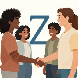 the circle complete, greek symbol zeta, diversity team, afro american guy, european, handshake, highly detailed, digital painting, watercolor, soviet realism, engraving, artstation, concept art, smooth, sharp focus, vivid grunge, manga, illustration, unreal engine 5, 8 k, art by bilibin and kuvshinov and malevich and mucha