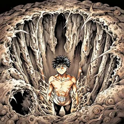 the deepest pits of hell by kentaro miura, hyper-detailed masterpiece
