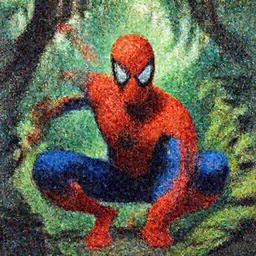 color portrait of spiderman in the jungle by frank frazetta, great likeness ! asthetic ! detail !