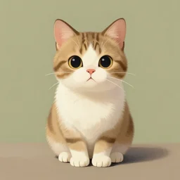 cute cat by andreas achenbach