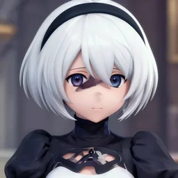 Closeup of Kongou from Kantai Collection as 2B nier automata, cute, intricate, elegant, highly detailed, digital painting, 4k, HDR, concept art, smooth, sharp focus, illustration,Anime