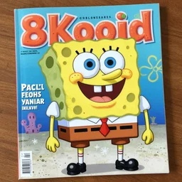 spongebob on the cover of a food magazine, 8 k, hdr, detailed, 4 k, 1 6 k