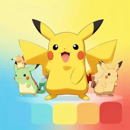 shows in the color scheme of pokemon