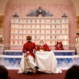 a film still from the grand budapest ( 2 0 1 4 )