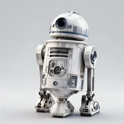 portrait of droid's design - 4K with ray tracing